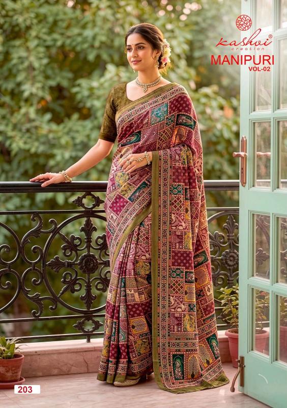 Kashvi manipuri vol 2 surat best saree market